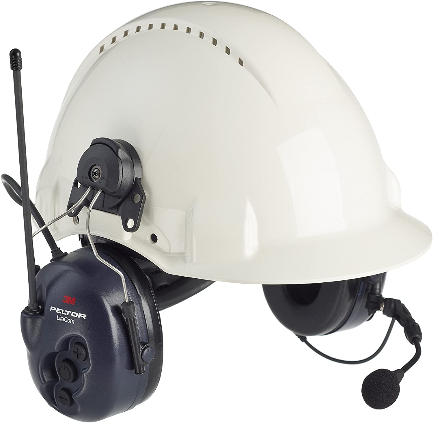 3M Peltor Noise Cancelling Ear Defenders LiteCom Helmet Mounted