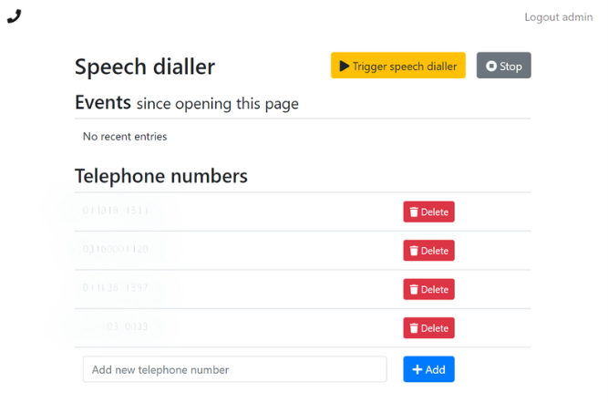speech dialler